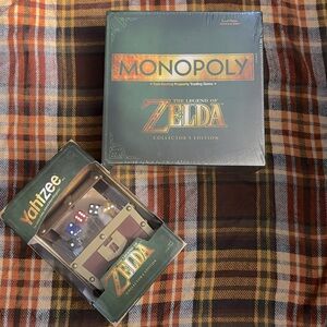 Legend of zelda Monopoly & Yahtzee Games
